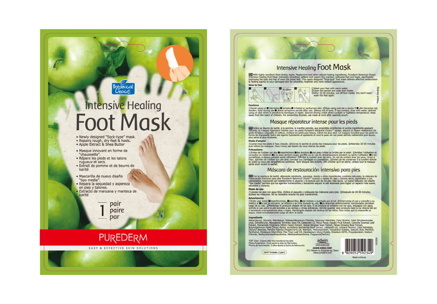 Intensive Healing Foot Mask Made in Korea